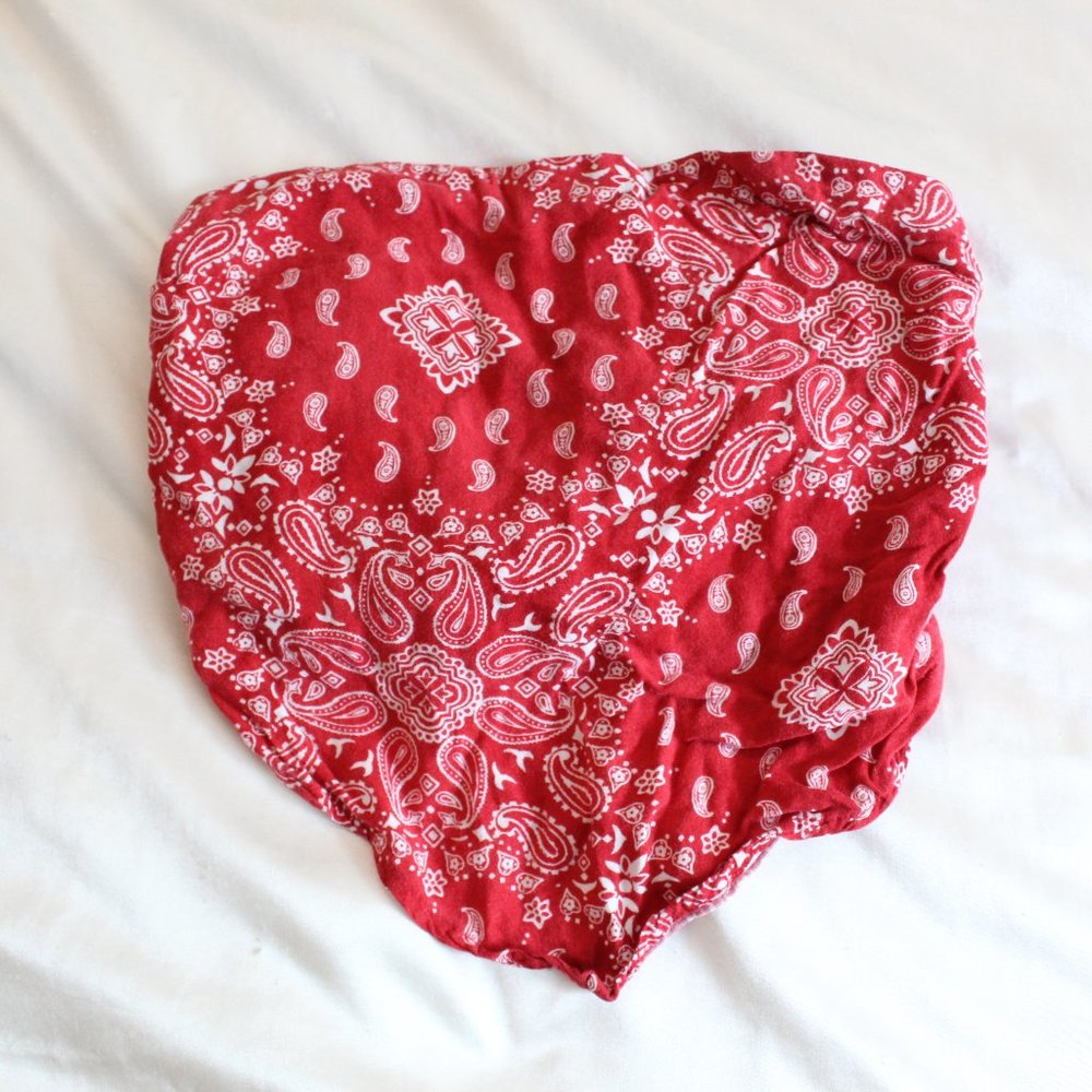 Hollister Bandana Crop Top Strapless